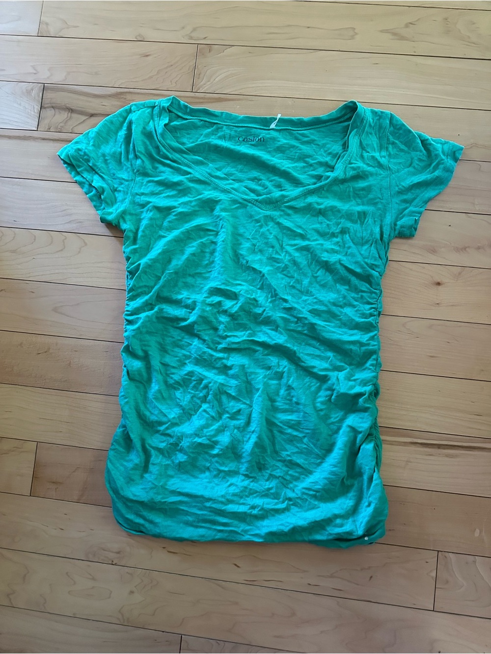 Caslon Green Scoop Neck Short Sleeve Top